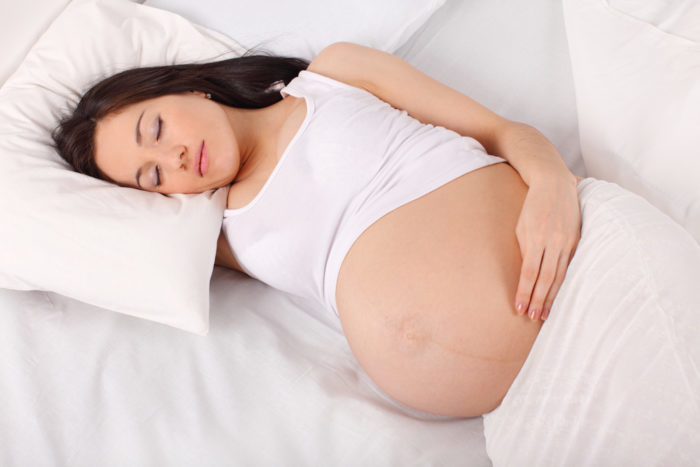 sleeping on your stomach while pregnant