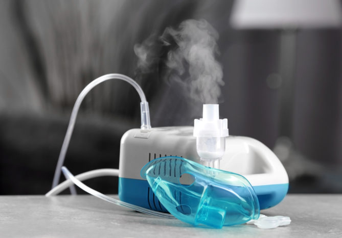 Steam inhaler nebulizer for medicine for respiratory problems