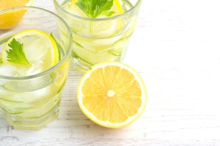 drink lemon water
