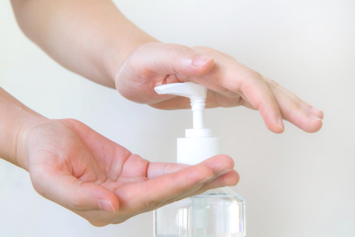 wash hands to kill bacteria