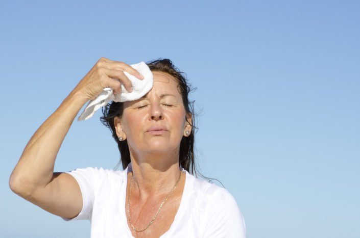 overheating at menopause