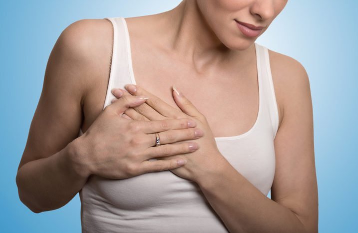 swollen breast pain