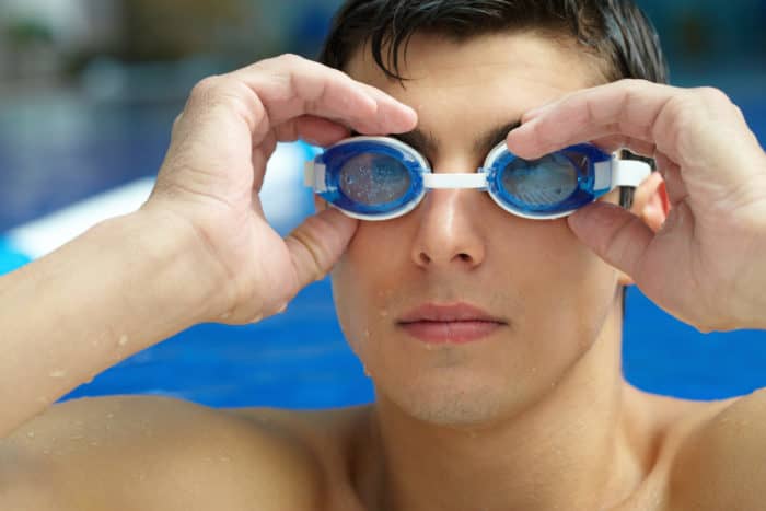the importance of using swimming goggles