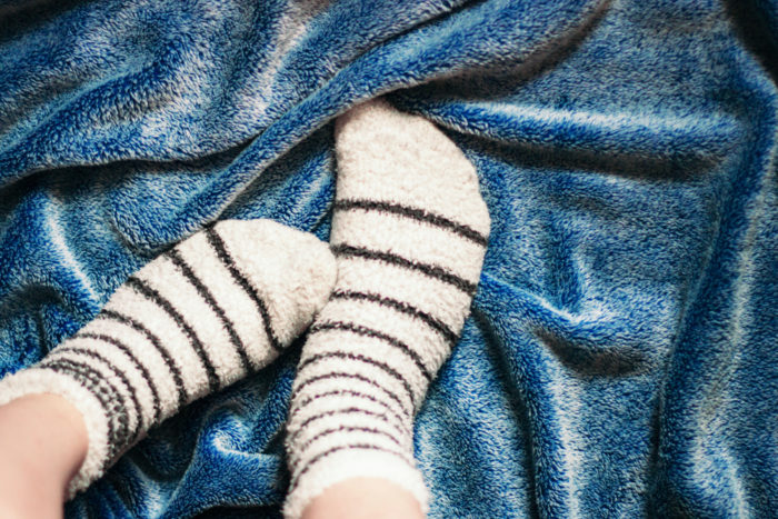 sleep with socks