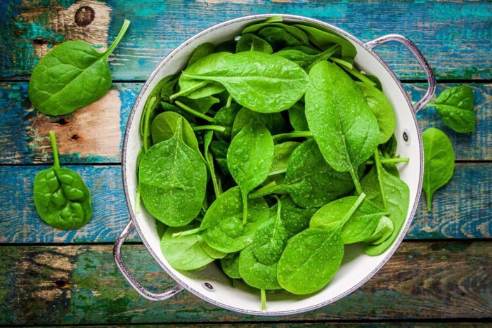 eating spinach increases uric acid