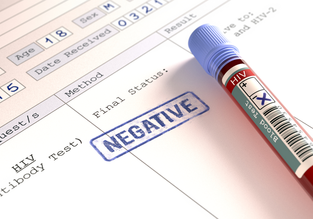 the meaning of the results of a negative HIV test