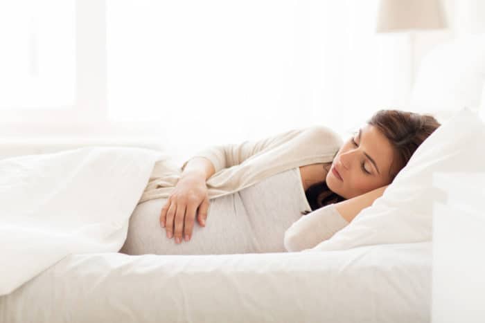 sleeping position of pregnant women