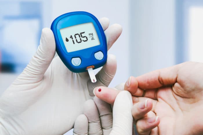 read the results of the blood sugar check